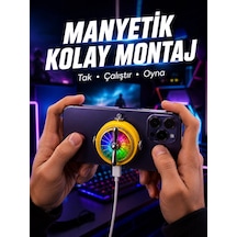 Şarj Edilebilir Rgb Telefon Soğutucu Oyun Fanı