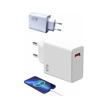 67w Hızlı Şarj Yüksek Voltaj Korumalı Type C Şarj Adaptörü -