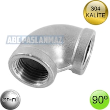 PASLANMAZ KROM DİRSEK DİŞLİ 1/4'' 304 KALİTE