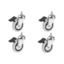 Hırdavatım 75X25 Pvc Vidalı Frenli Teker 4 Adet