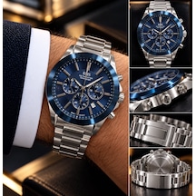 Rms Zeitmeister Rms.1.ag1577.03 Fonksiyonlar Aktif Chronograph Kristal Cam Metalik Renk Erkek Kol Saati Gri