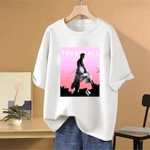 Flood Of Style Şarkıcı P Nk Pembe Trustfall Müzik Turu Vintage Grafik T-shirt Erkek Kadın Hip Hop Stree Beyaz