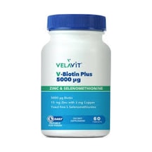 Velavit V-Biotin 5000 MG 60 Tablet