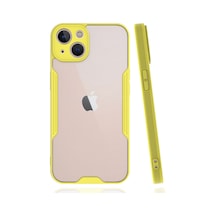 Apple iPhone  Uyumlu,  14 Plus Kılıf Platin Silikon - Sarı