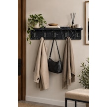 Sulorahome Siyah Duvar Askılığı 80 Cm