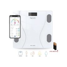 Bigmate BGT-7001B Beyaz Wi-Fi Bağlantılı Bluetooth Özellikli Akıllı Tartı