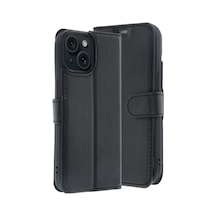 Apple  Uyumlu iPhone 15 Trend S Plus Kapaklı Kılıf - Siyah Renk Renk