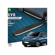 S-dizayn Fiat Doblo 3 Evo Krom Yan Basamak 203 Cm 2023 Üzeri A+ Kalite