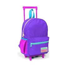 Coral High Minik Yuva Çekçekli Sırt Çantası Mor Renk Detaylı Iki Bölmeli 24034 Çok Renkli