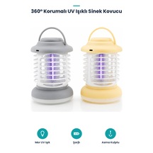 Uv Işıklı Sinek Kovucu - Kamp Tipi - Şarjlı Fener