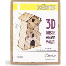 Ahşap Maket 3d Değirmen