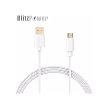 Blitzpower Android Için Micro Usb Şarj Kablosu Beyaz
