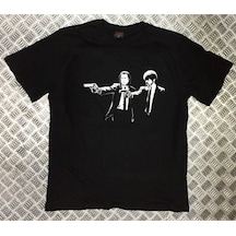 Stoned&Fame Pulp Fıctıon Baskılı T-shirt SIYAH