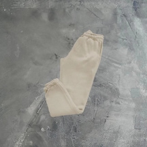Ertaştrendstore Erkek 3 İplik Paça Lastikli Düz Eşofman - Bej Çoklu Renk