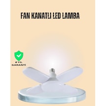 Yüksek Işık Güçlü Led Ampül 4 Kollu Katlanır Pervane Tasarım Diğer