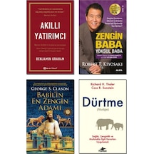 Dürtme + Babilin En Zengin Adamı + Akıllı Yatırımcı + Zengin Baba Yoksul Baba / 4 Kitap Set