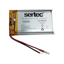 802540 3.7v 800mah Li-polymer Pil Devreli/1.5a Evimdeyokyok
