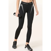 Nike Pro Dri Fit Training 7/8 Leggings With Mesh Detail Kadın Spor Tayt Siyah Siyah
