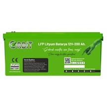 Orbit 12 V 200 Ah Lifepo4 Akü