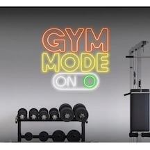 Twins Led Gym Mode On Yazılı Ve Şekilli Neon Tabela Amber Model:model:30063366
