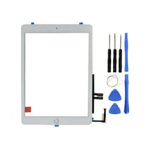 Apple Uyumlu iPad  6.nesil A1893-a1954 Servis Home Tuşlu Dokunmatik Beyaz + Tamir Seti