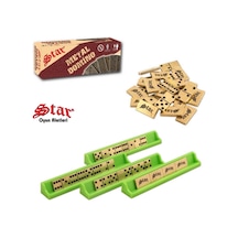 Star Okey Star Domino Zamak Büyük Boy Domino Oyun Seti Metal Domino Taşı Seti Metal 1. Kalite Metal
