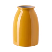 Ikea Kopparbjörk Seramik Vazo 21 Cm Sarı