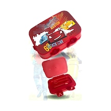 Lisanslı 4 Bölmeli Beslenme Kutusu Yemek Saklama Kabı - Beslenme Çantası Çocuk Piknik Seti Mama Kabı Speed Master