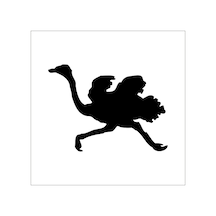 Deve Kuşu Folyo Sticker 100cm Uzunluk Karışık Renkli