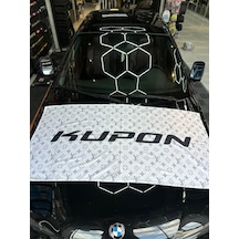 Lv Desen Beyaz Kupon Büyük Havlu