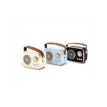 Platoon Pl-4641 Hoparlör Ve Speaker Dc 5v Işıklı Wireless Usb Şarjlı Renkli Kasa Bronz Çerçeve Tf