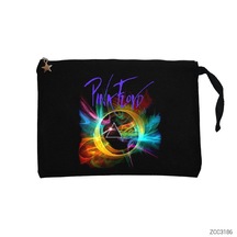 Pink Floyd Smoke Siyah Clutch Astarlı Cüzdan / El Çantası