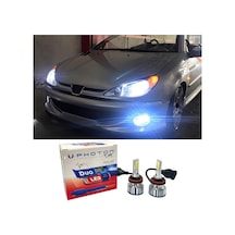 Peugeot 206 Led Xenon Kısa Far Ampulü H7 Duo Yeni Seri Beyaz 2003+