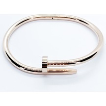 1Atlas Çivi Model 316L Paslanmaz Çelik Kadın Bileklik Rose Gold Çok Renkli