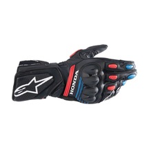 Alpinestars Honda Sp-8 V3 Korumalı Motosiklet Eldiveni Siyah Kırmızı Beyaz Mavi