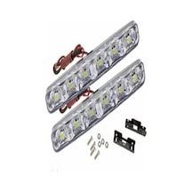 Gündüz Ledi 6 Led Beyaz 2'li Takım Drl Gündüz Farı Onkar Otk-24519