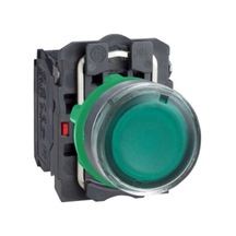 Schneider XB5AW3365 22 mm ışıklı Yeşil Buton 1 Na 1 Nk 220 v