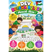 Mescidi Aksa, Kâbe, Filistin, Gazze Temalı Dev Boyama Kağıdı Büyük Boy 5 Metre - 808512707