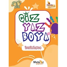 Çiz Yaz Boya İngilizce Boyama Kitabı