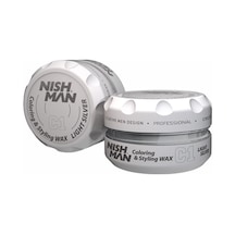 Nishman C1 Açık Gri Saç Şekillendirici Wax 100 ML