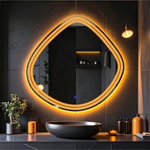 Nomari Amber Led'li Lazer Kumlamalı Lavabo & Banyo Aynası Dokunmatik Sensörlü 80 X 80 Turuncu Nomari Amber Led'li Lazer Kumlamalı Lavabo & Banyo Aynası Dokunmatik Sensörlü 80 X 80 Turuncu