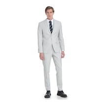 Hatemoğlu Gri Slim Fit Mono Yaka Keten Takım Elbise 36332 Gri Hatemoğlu Gri Slim Fit Mono Yaka Keten Takım Elbise 36332 Gri