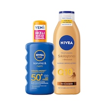 Sun Spf50 Koruma Ve Nemlendirici Güneş Spreyi 200 Ml, Q10 Sıkılaştırıcı,bronzlaştırıcı Vücut Losyonu 200 Ml
