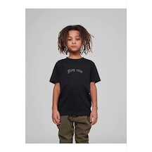 Assema Çocuk Unisex Baskılı T-shirt - Siyah Çok Renkli