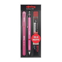 3 Adet Rotring Visuclick + Jel Okul Seti- 0.7 Mm Pembe