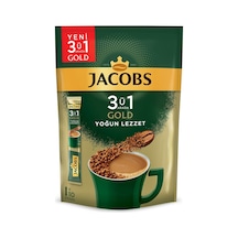 Jacobs Gold 3 Ü 1 Arada Yoğun Lezzet 10'lu Paket X 18 G 5'li Avantaj Paketi Mıchu Çözünebilir