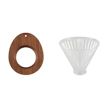 Metabagua Ceviz Kahve Filtreli Bardak Tutucu Ahşap Tutuculu Kahve Filtreli Bardak Vshsn6 Kırmızı