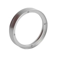 Novahub Gümüş 4 Mıknatıslı Huni, Dökülmeyi Önleyen, Dağınıklık Önleyici Bira Barista Onaylı Espresso Aracı 53mm Gümüş