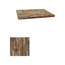 Laminat Masif Kenar Masa Tablası 100x100 - Maracaıbo Çok Renkli