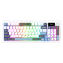 Aqırys Atrıa White %95 Aqirys White Linear Switch Hotswap Rgb İngilizce Mekanik Gaming Klavye